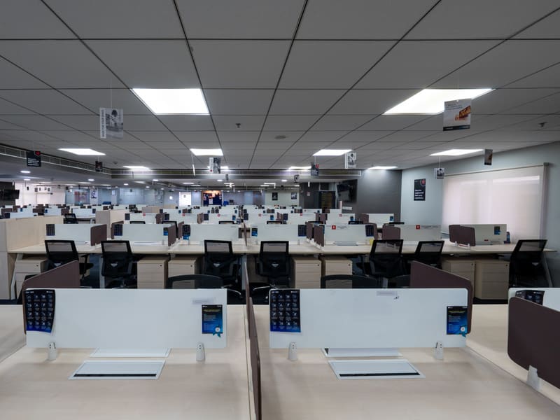 First floor open desk area